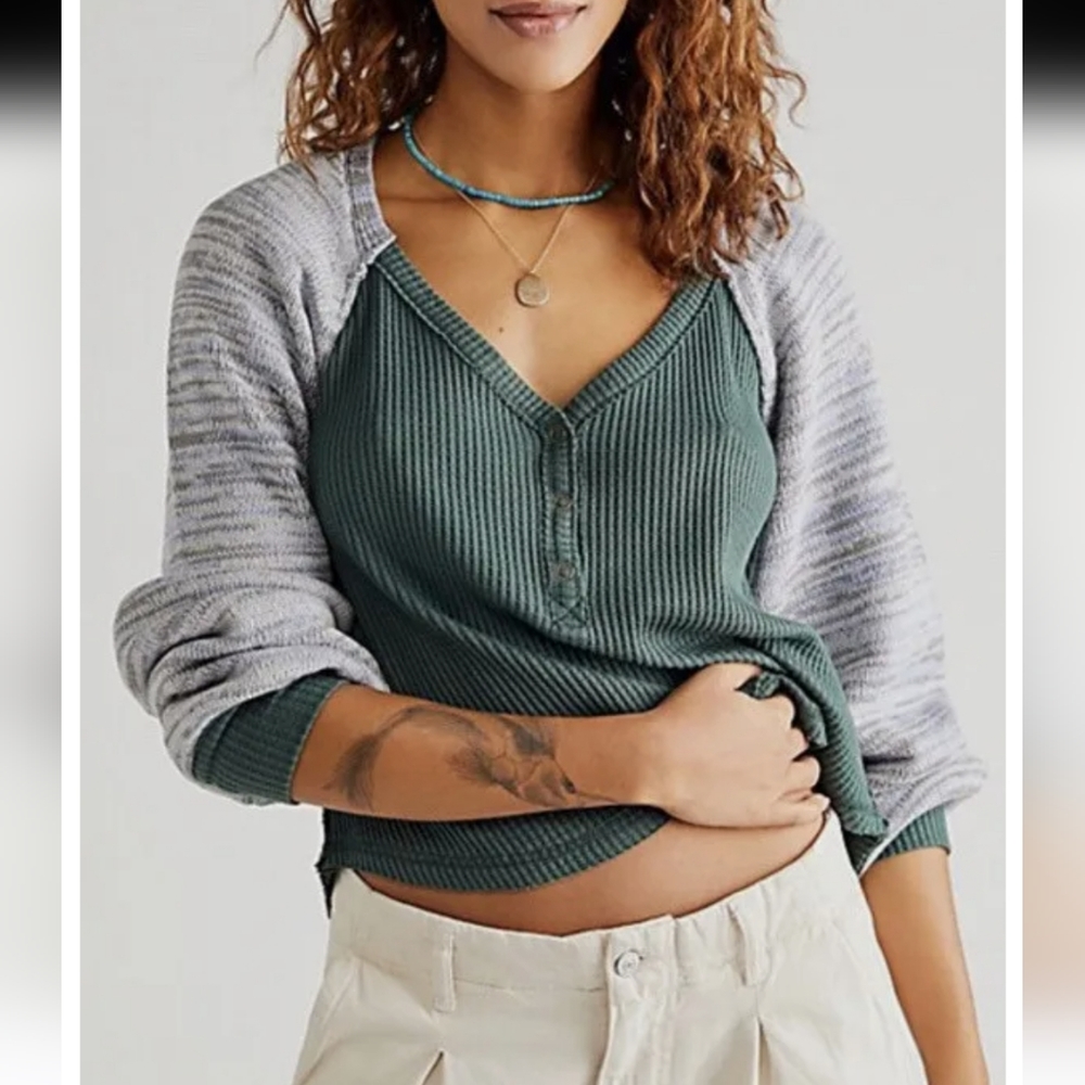 Free People Sweet Confession Henley - small